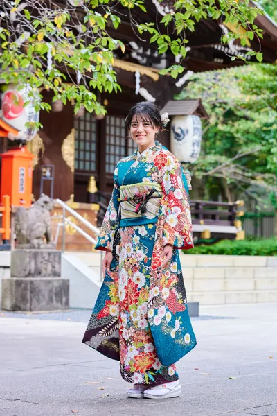 成人記念 境内での撮影