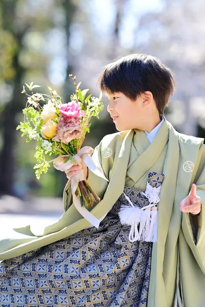 七五三 境内での記念写真