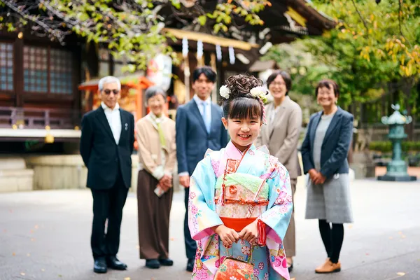 七五三 熊野神社でのロケーション