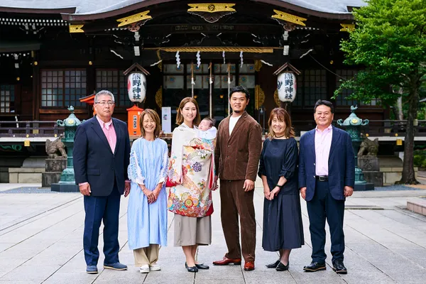 お宮参り 境内のロケーション