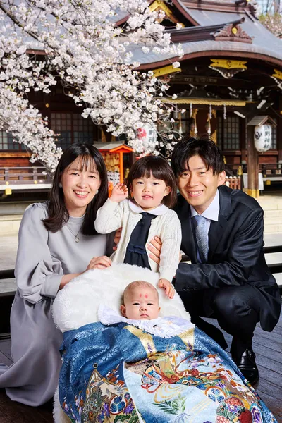 お宮参り 神社での一枚