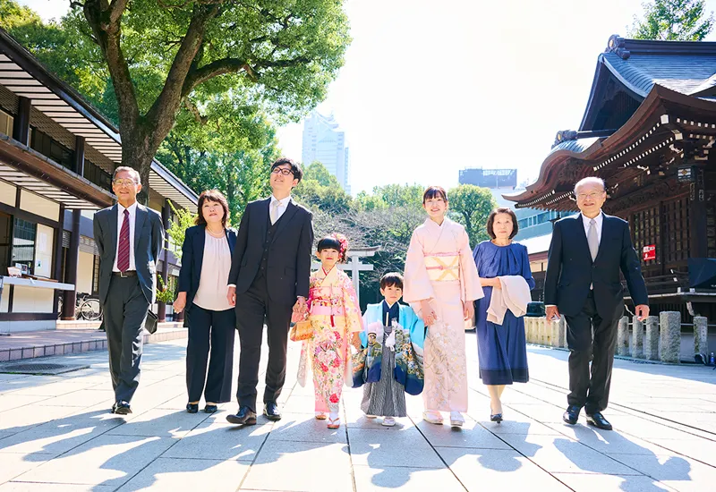 スタジオビレットでの着付けとヘアメイク
