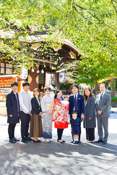熊野神社での七五三撮影