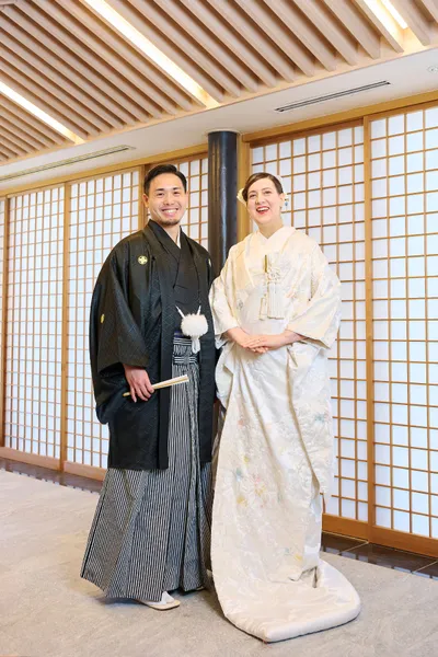結婚式 新郎新婦の記念写真