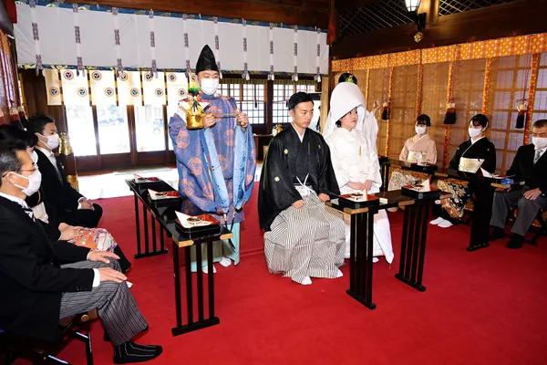 結婚式 境内でのロケーション撮影