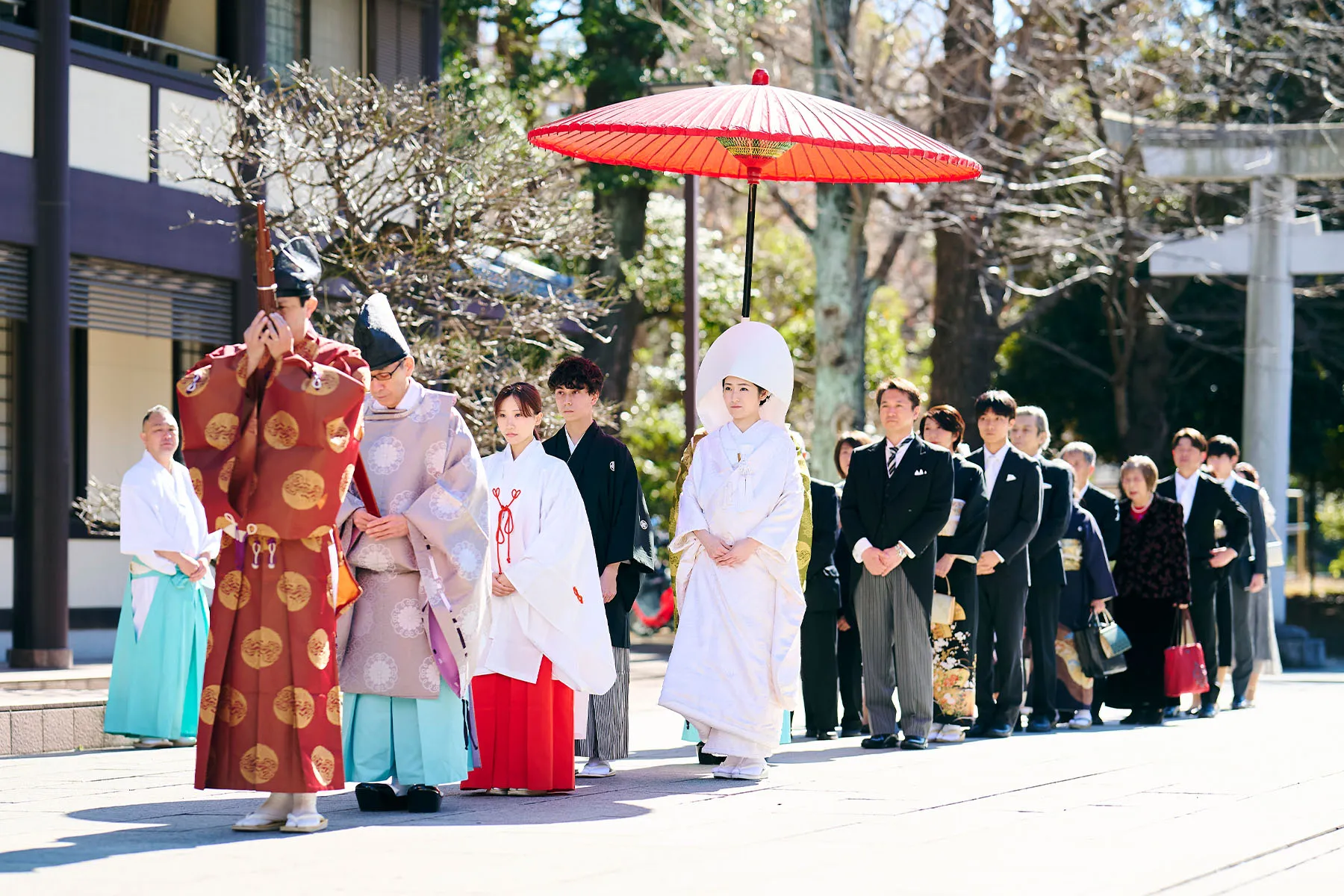 熊野神社での結婚式撮影