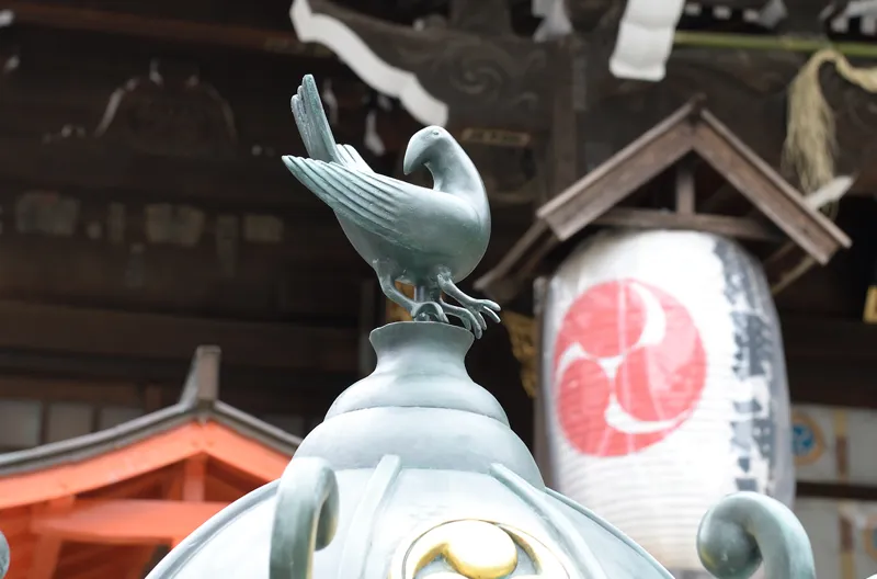 熊野神社 八咫烏の装飾